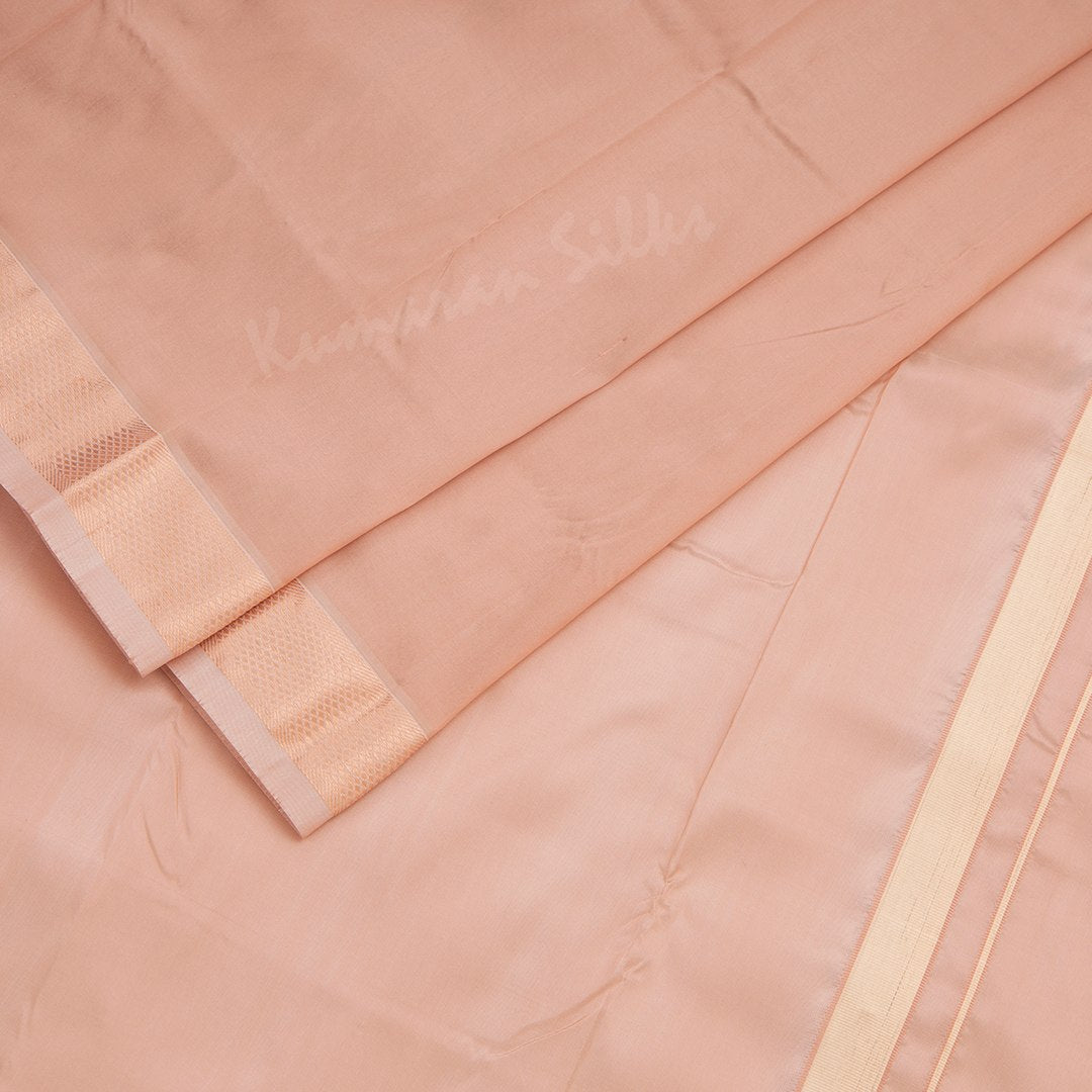 Copper Semi Silk 8 Mozham Dhoti With Matching Shirt Material