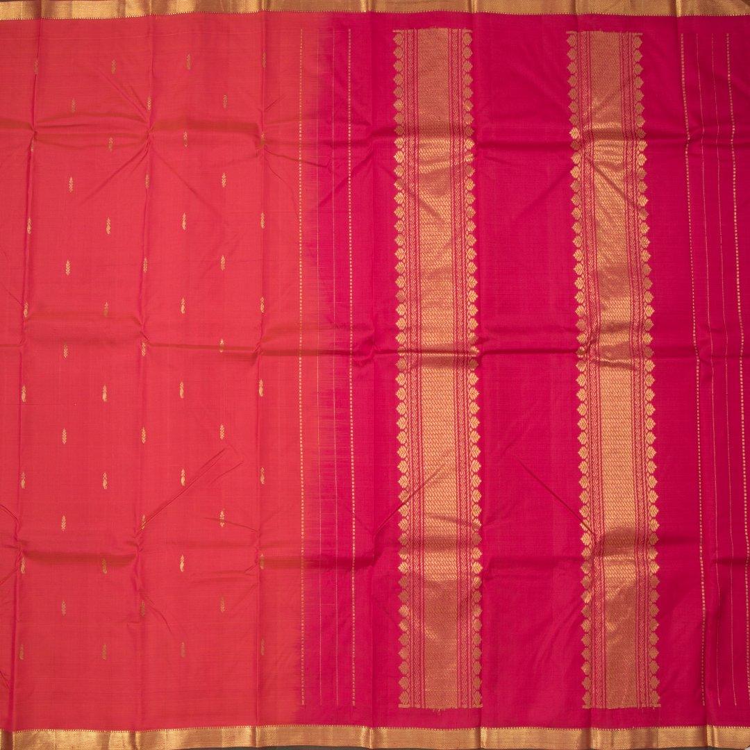 Shot Colour Handloom Silk Saree With Small Mango Buttas On The Body And The Bavanji Border - Kumaran Silks