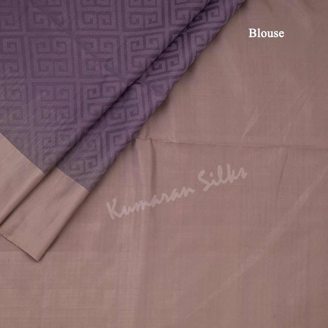 Light Purple Soft Silk Saree With Silver Zari And Simple Border