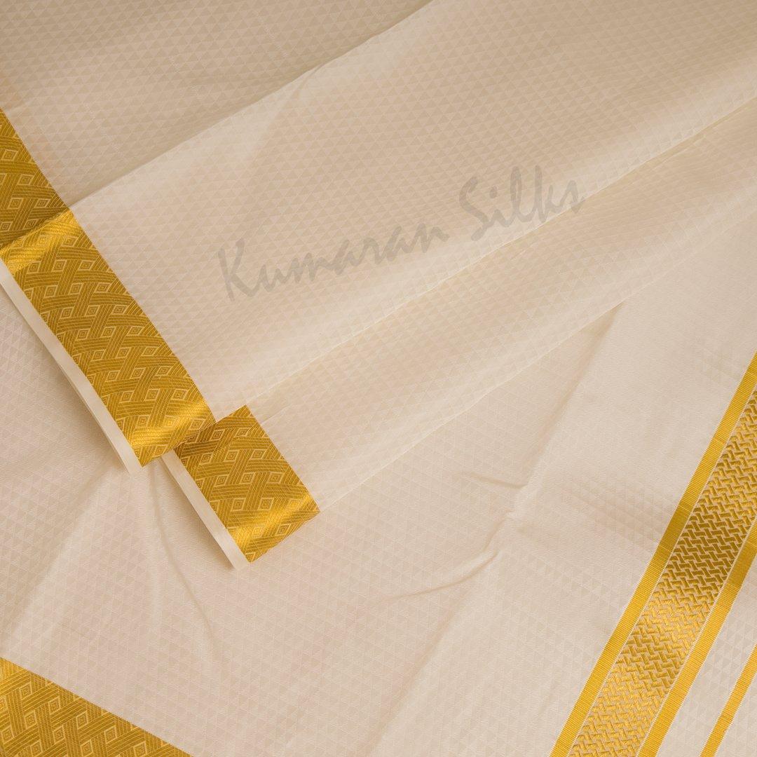 8 X 4 Designer Embossed Silk Dhoti 100K 05 - Kumaran Silks