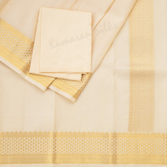 Sandal Pure Silk 8 Mozham Dhoti And Matching Shirt 03 - Kumaran Silks