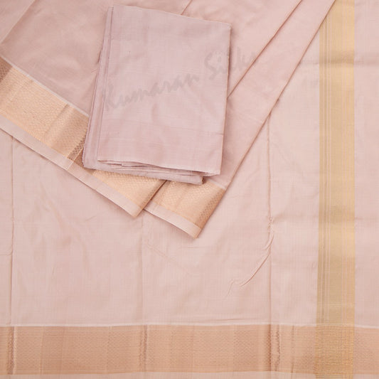 Rose Gold Pure Silk 8 Mozham Dhoti And Matching Shirt 02 - Kumaran Silks