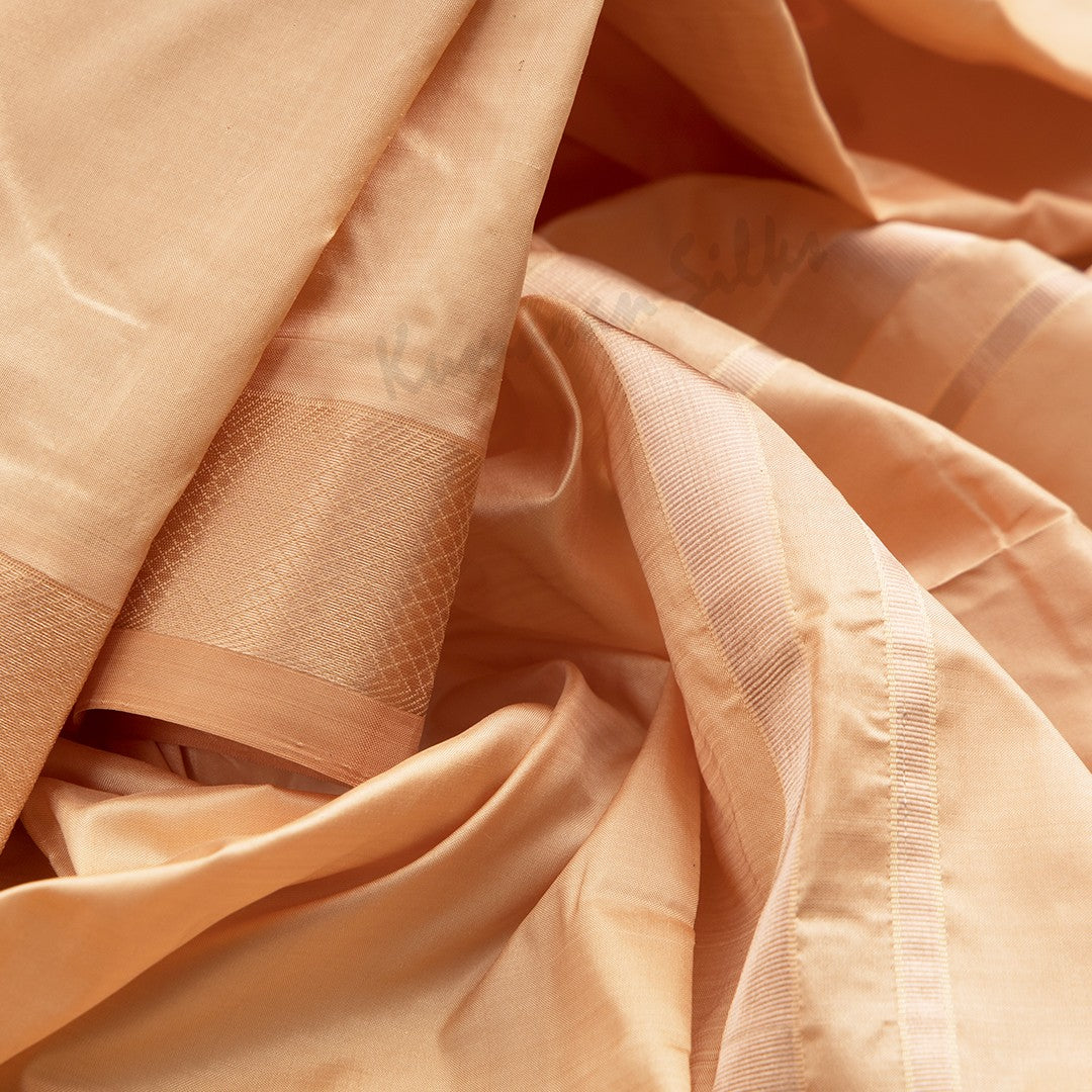 Copper Pure Silk 8 Mozham Dhoti And Matching Shirt 02 - Kumaran Silks