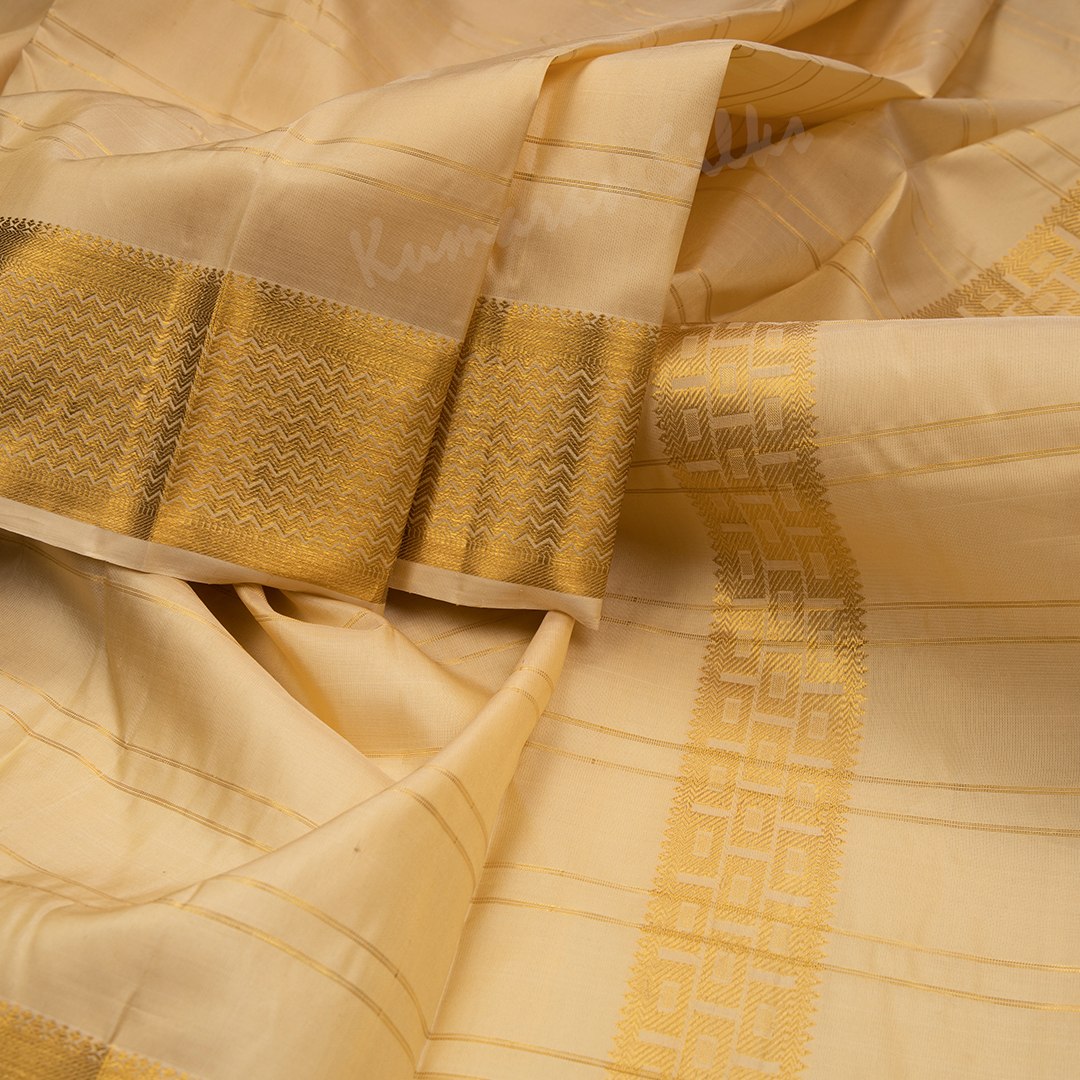 Sandal Pure Silk Striped Dhoti With Angavastram And Matching Shirt 8 X 4