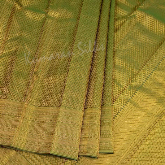 Green Jacquard Pure Silk Saree With Embossed Design