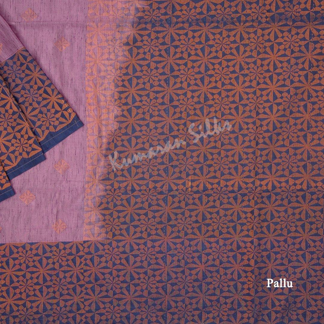 Semi Soft Silk Plum Purple Zari Worked Saree - Kumaran Silks