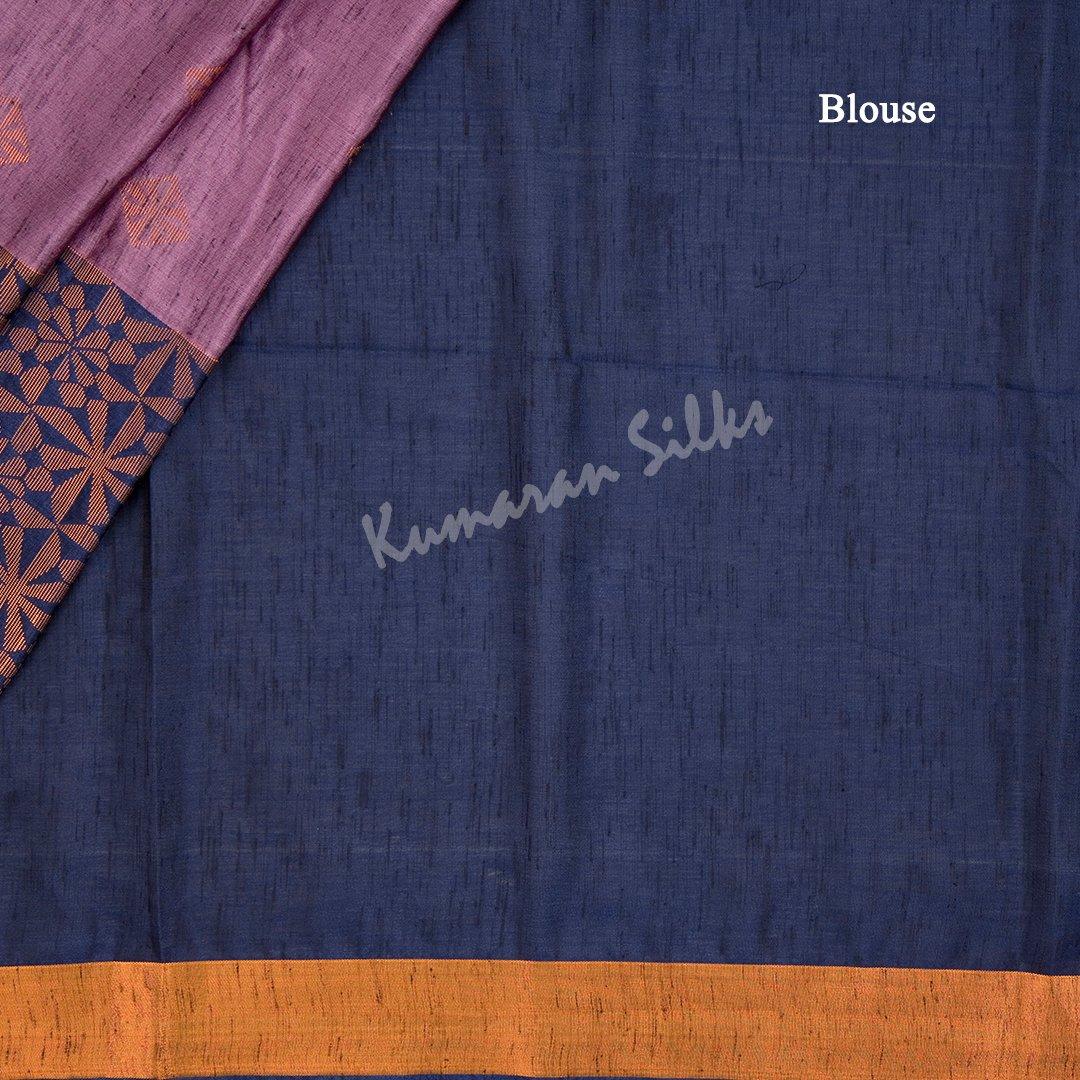 Semi Soft Silk Plum Purple Zari Worked Saree - Kumaran Silks