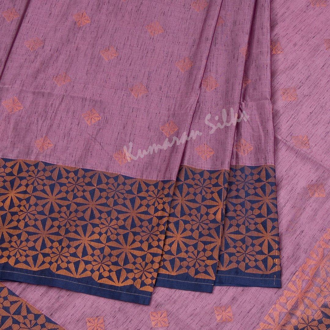 Semi Soft Silk Plum Purple Zari Worked Saree - Kumaran Silks