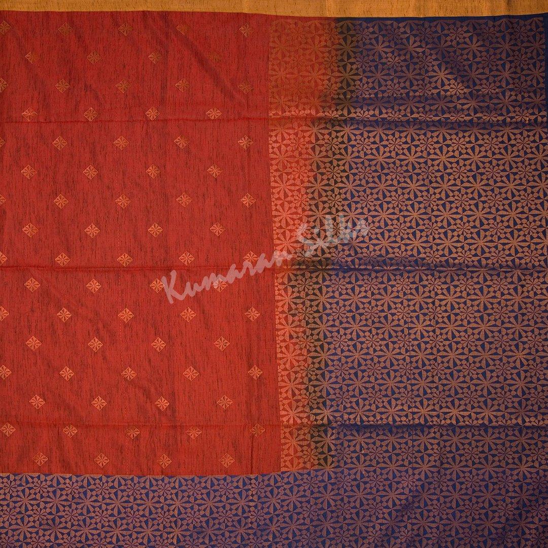 Semi Soft Silk Maroon Zari Worked Saree - Kumaran Silks