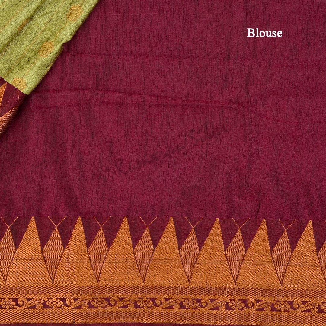 Semi Soft Silk Light Green Zari Worked Saree - Kumaran Silks