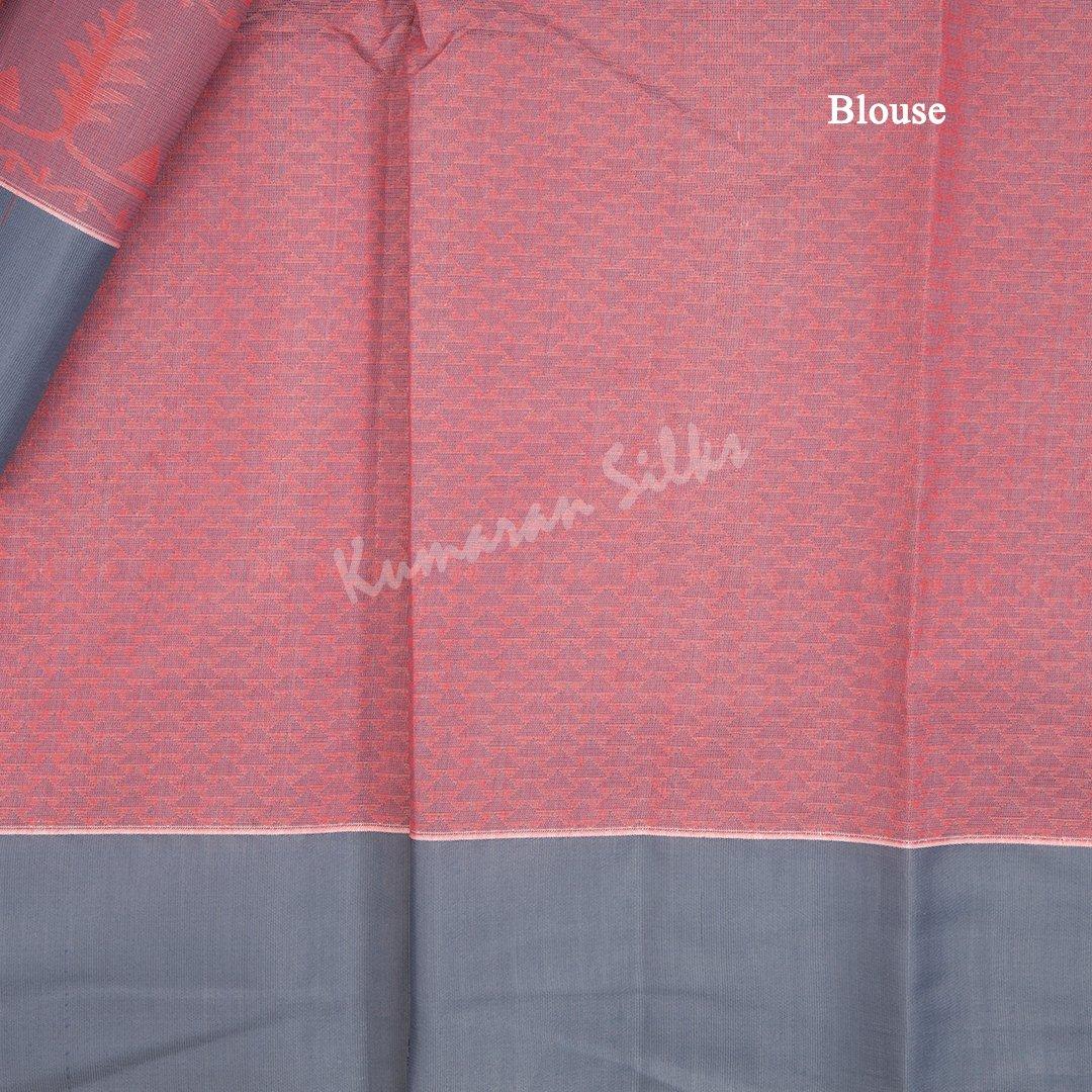 Silk Cotton Shot Colour Embossed Saree With Contrast Border - Kumaran Silks