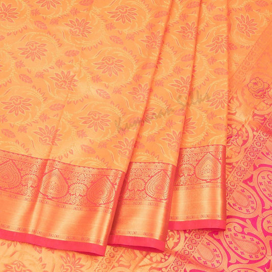 Semi Silk Gold Embossed Saree - Kumaran Silks