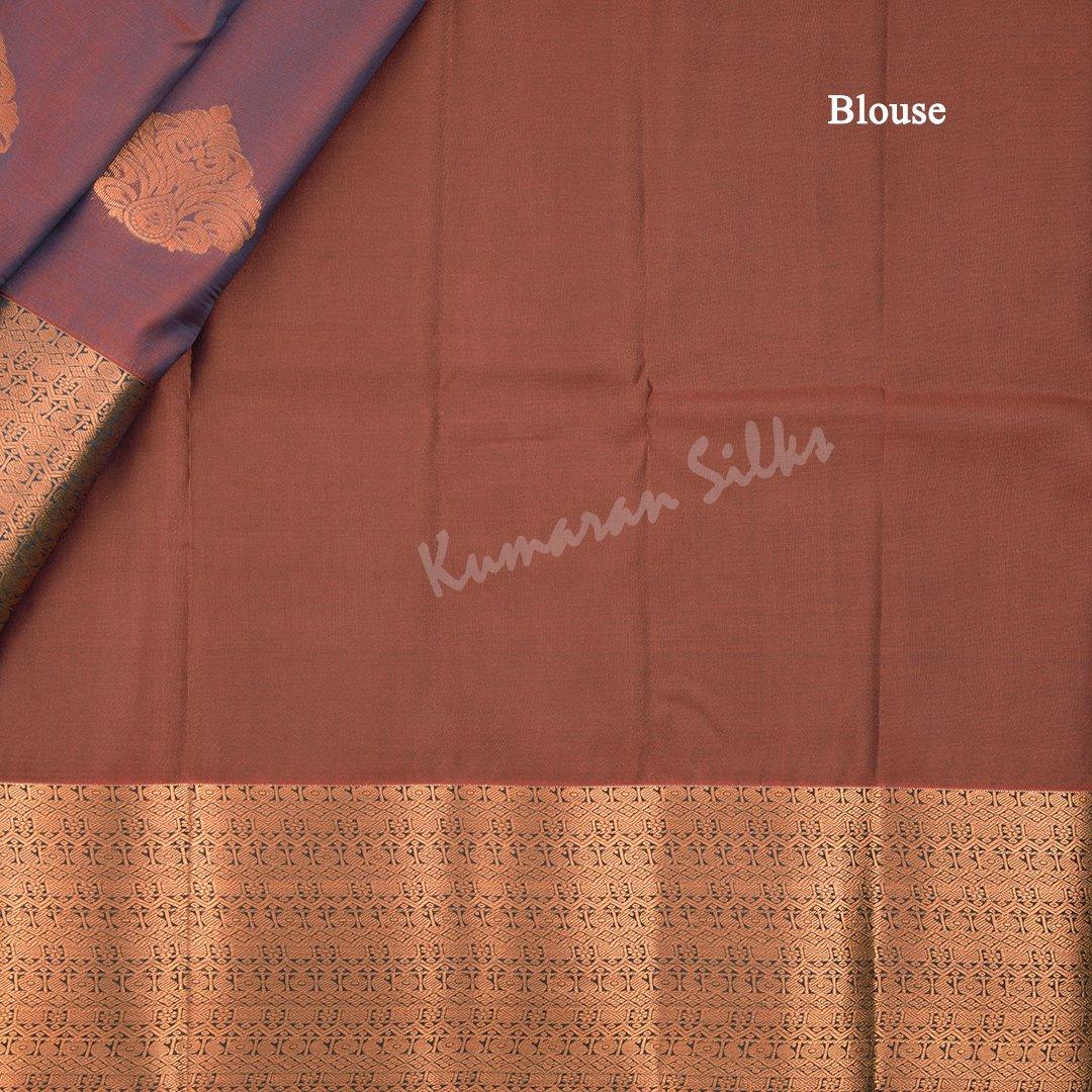 Semi Silk Shot Colour Embossed Saree 02 - Kumaran Silks