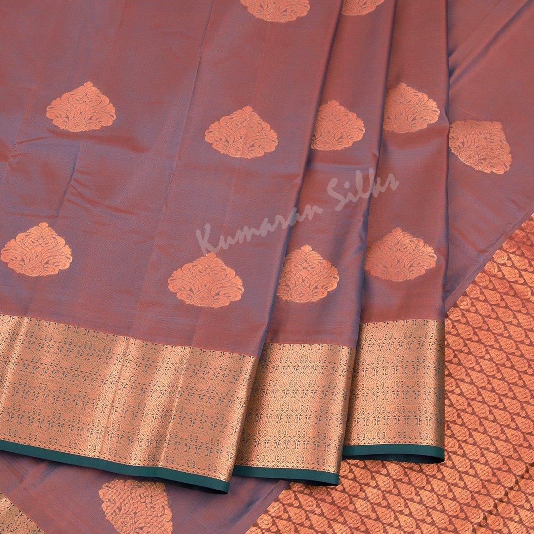 Semi Silk Shot Colour Embossed Saree 02 - Kumaran Silks