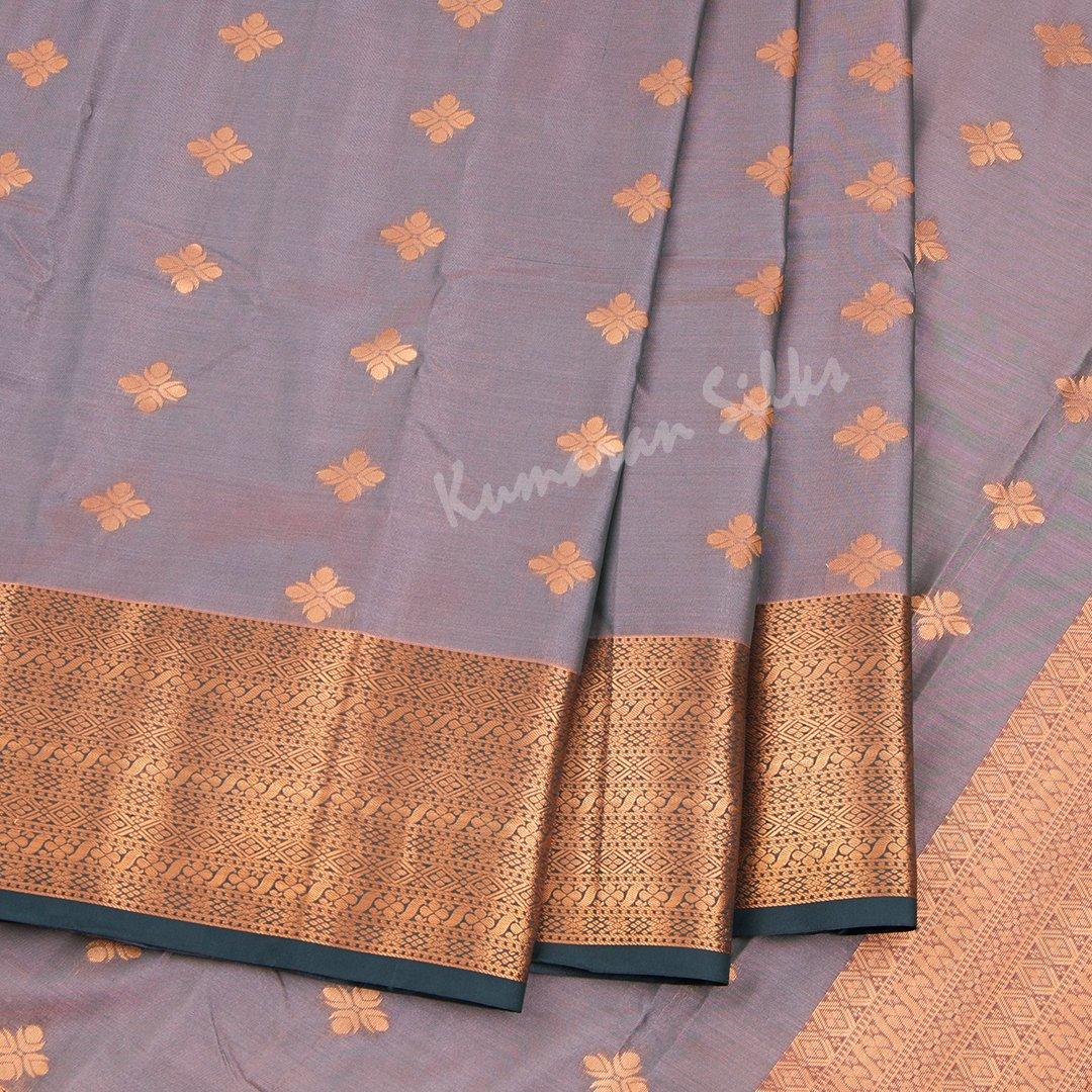 Semi Silk Shot Colour Embossed Saree 04 - Kumaran Silks