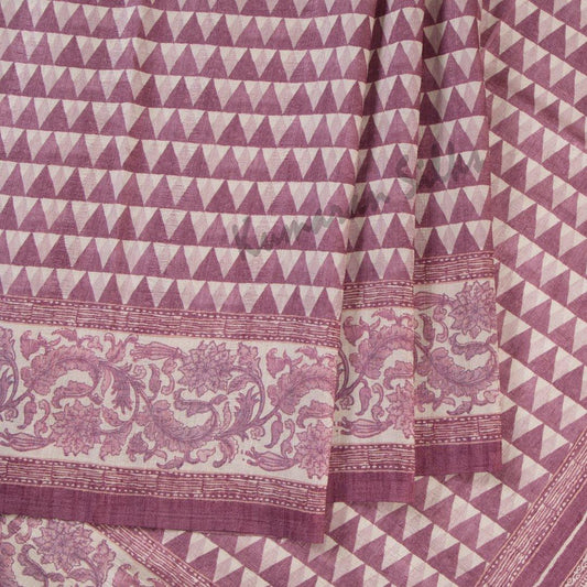 Semi Raw Silk Printed Multi Colour Saree 09 - Kumaran Silks