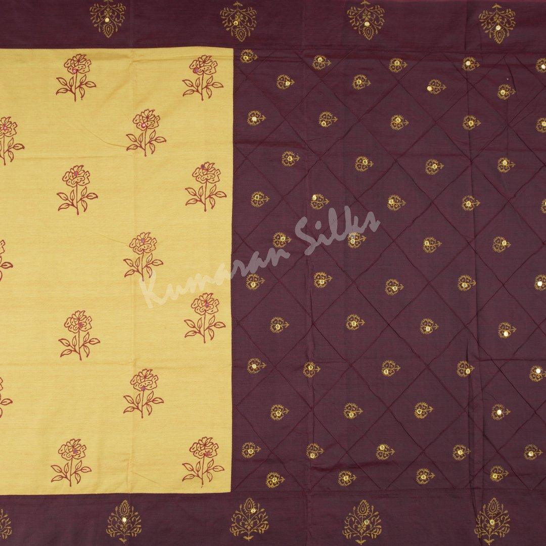 Poly Cotton Printed Shot Colour Saree 02 - Kumaran Silks