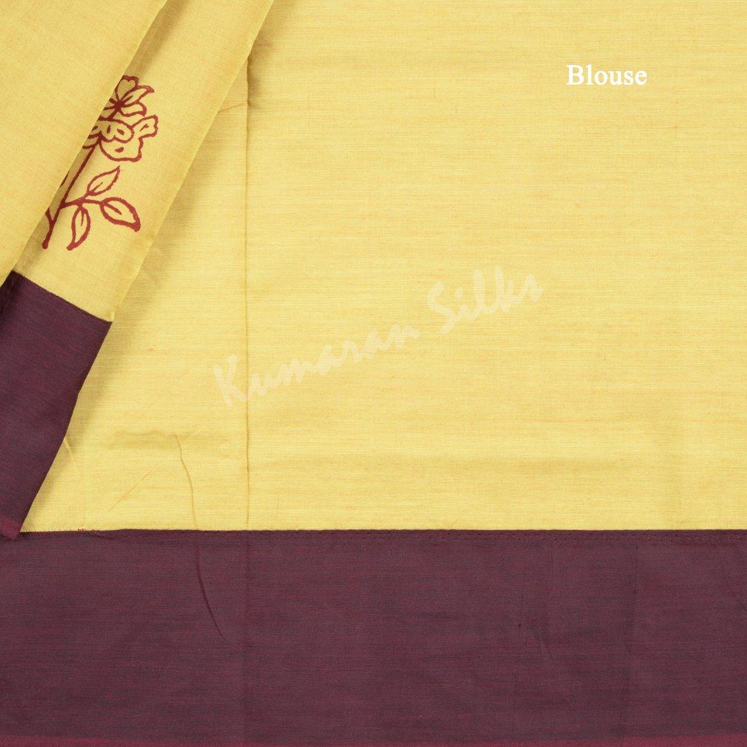 Poly Cotton Printed Shot Colour Saree 02 - Kumaran Silks