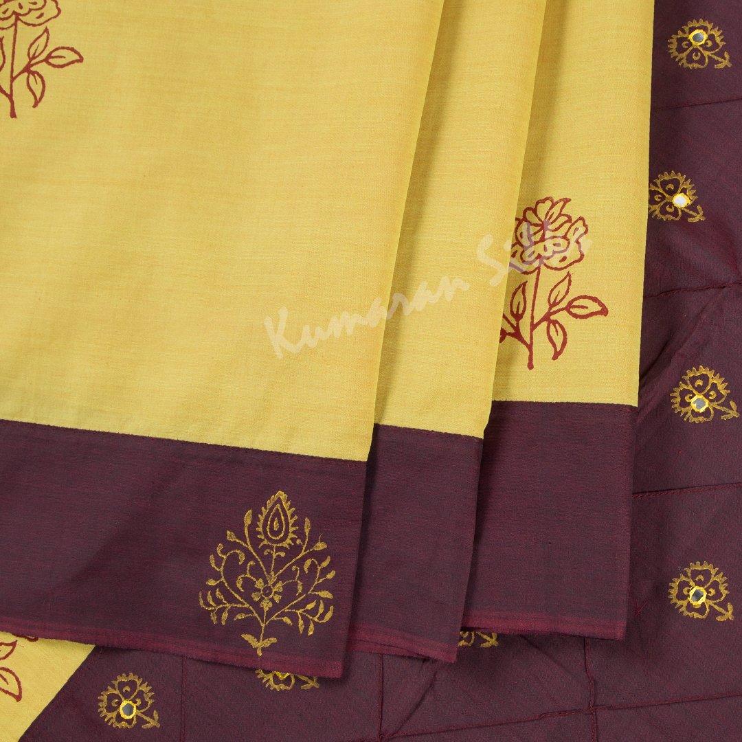 Poly Cotton Printed Shot Colour Saree 02 - Kumaran Silks