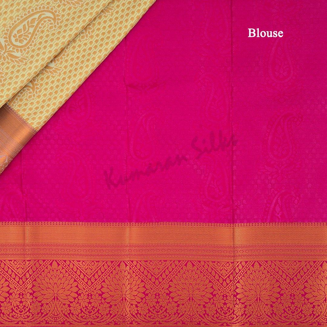 Semi Silk Pista Green Zari Worked Saree With Mango Motif - Kumaran Silks