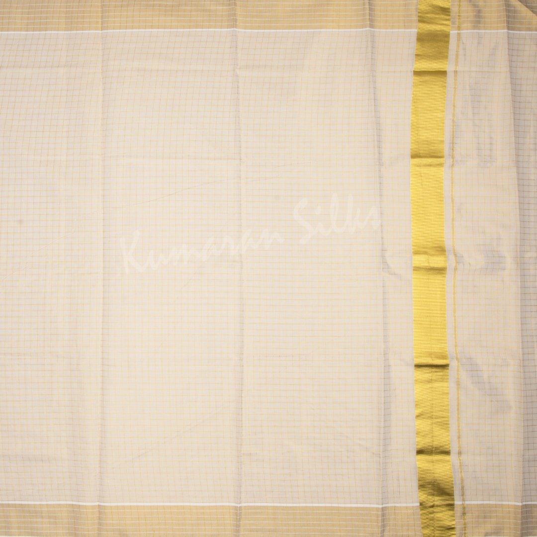 Kerala Cotton Gold Checked Saree - Kumaran Silks