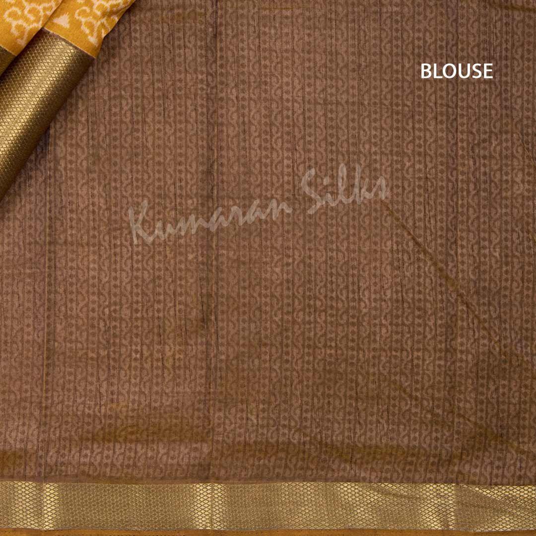 Semi Tussar Multi Colour Printed Saree With Zari Border 03 - Kumaran Silks