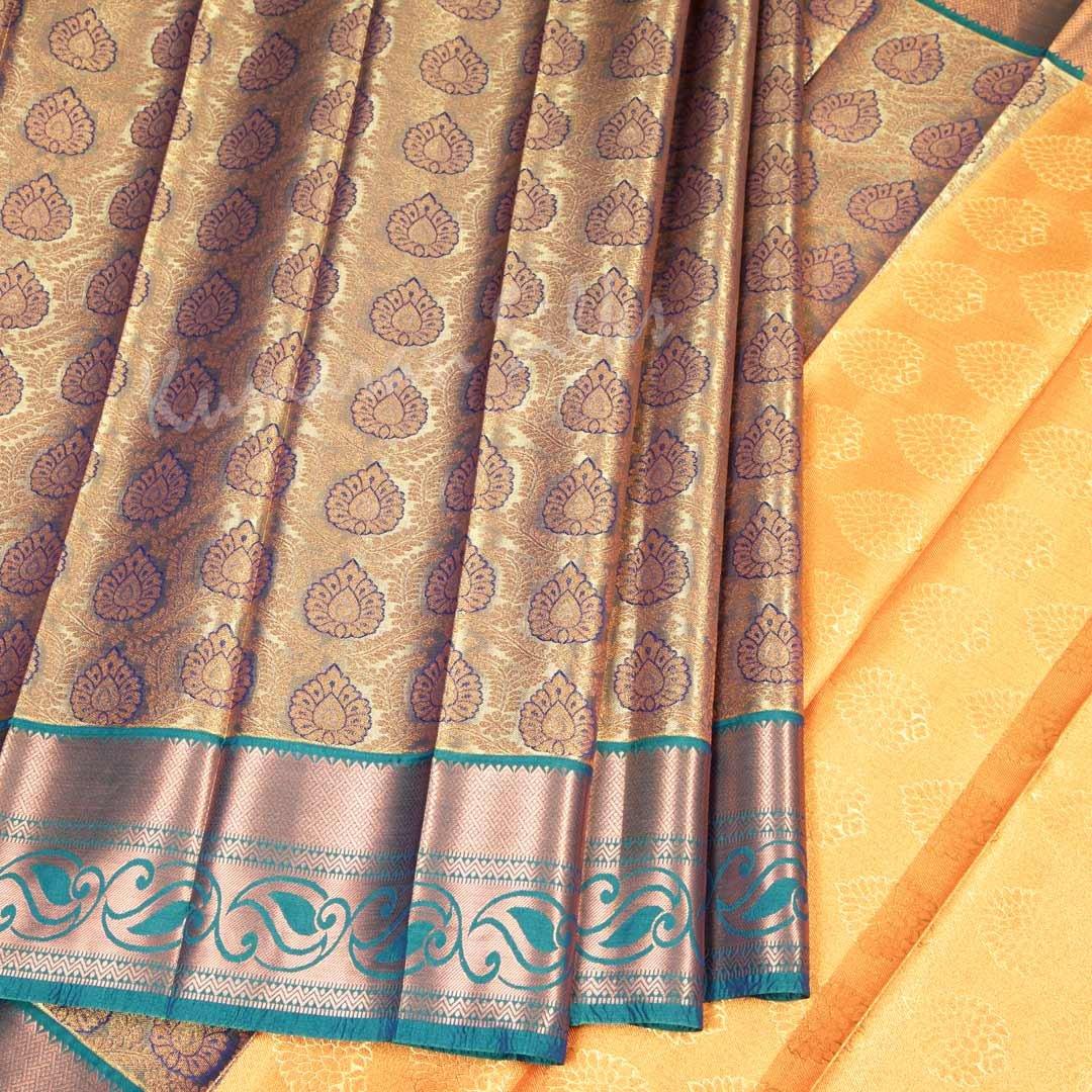 Semi Silk Tissue Gold Saree 02 - Kumaran Silks