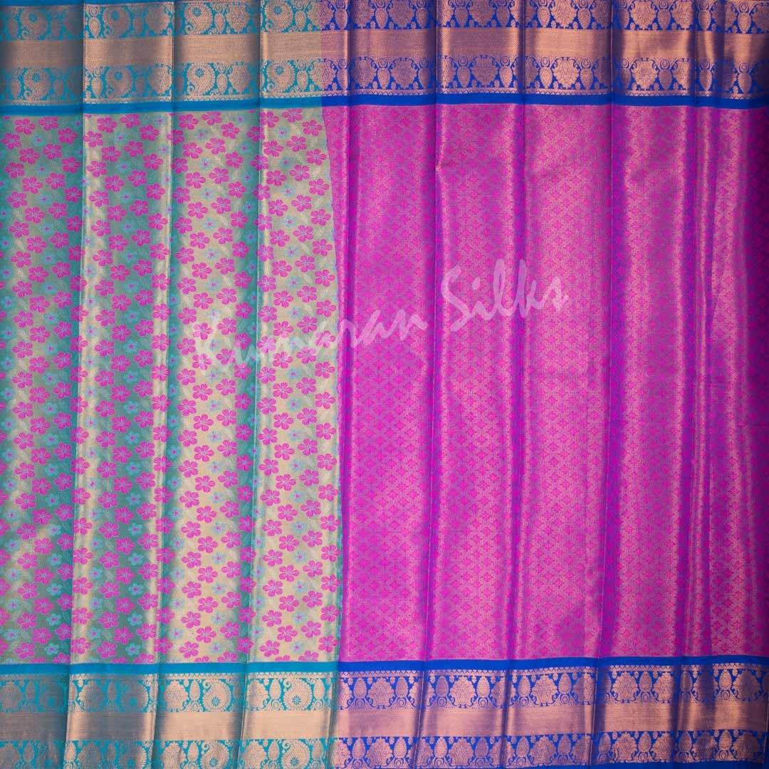 Semi Silk Tissue Shot Colour Saree 02 - Kumaran Silks