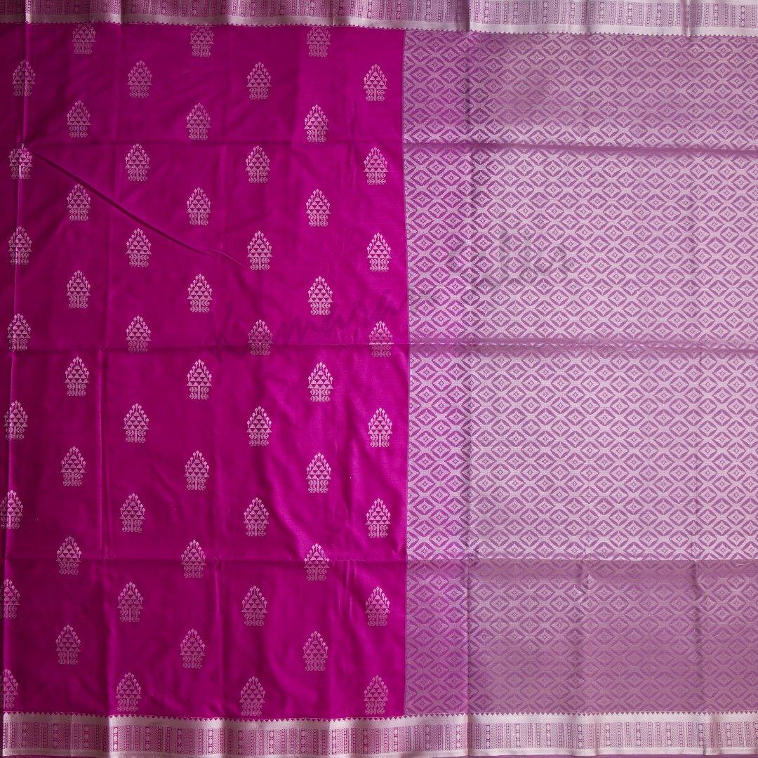 Semi Soft Silk Magenta Zari Worked Saree - Kumaran Silks