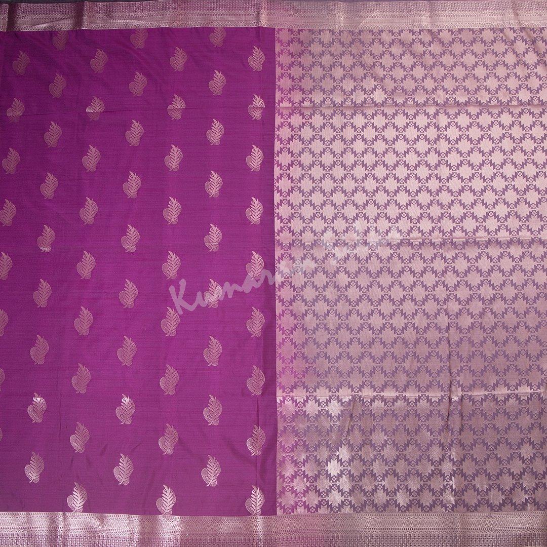 Semi Soft Silk Purple Zari Worked Saree 02 - Kumaran Silks