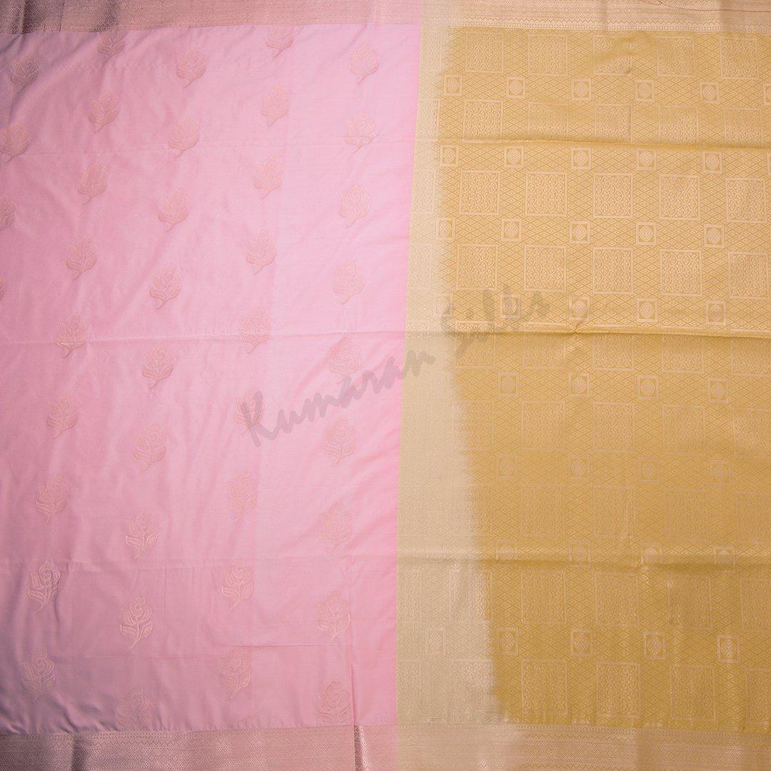 Semi Soft Silk Light Pink Zari Worked Saree - Kumaran Silks