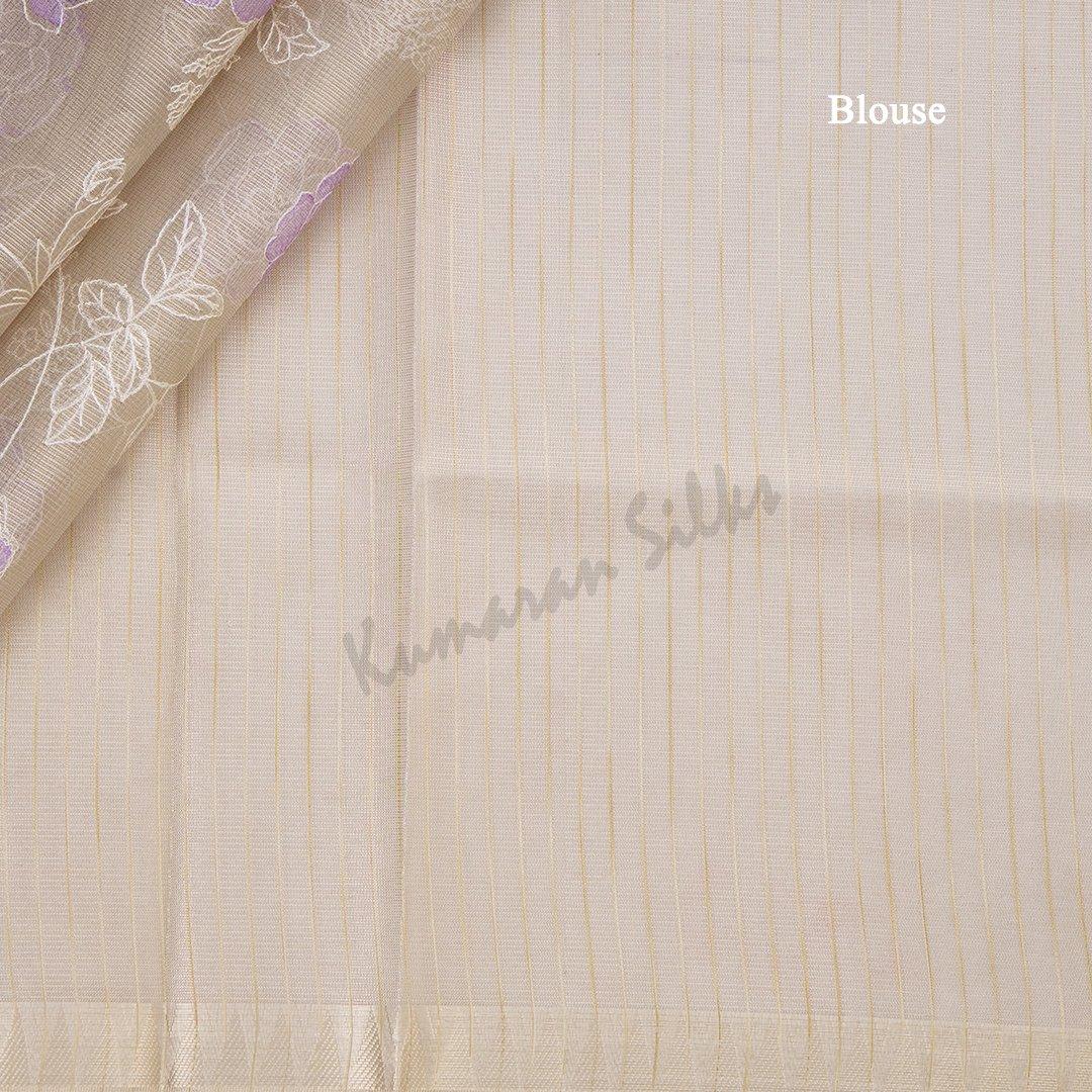 Kota Saree With Floral Thread Embroidered Work 02 - Kumaran Silks