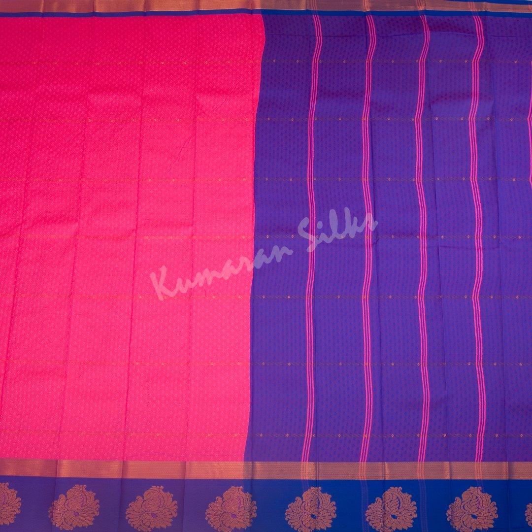 Art Silk Magenta Pink Thread Embossed Saree - Kumaran Silks