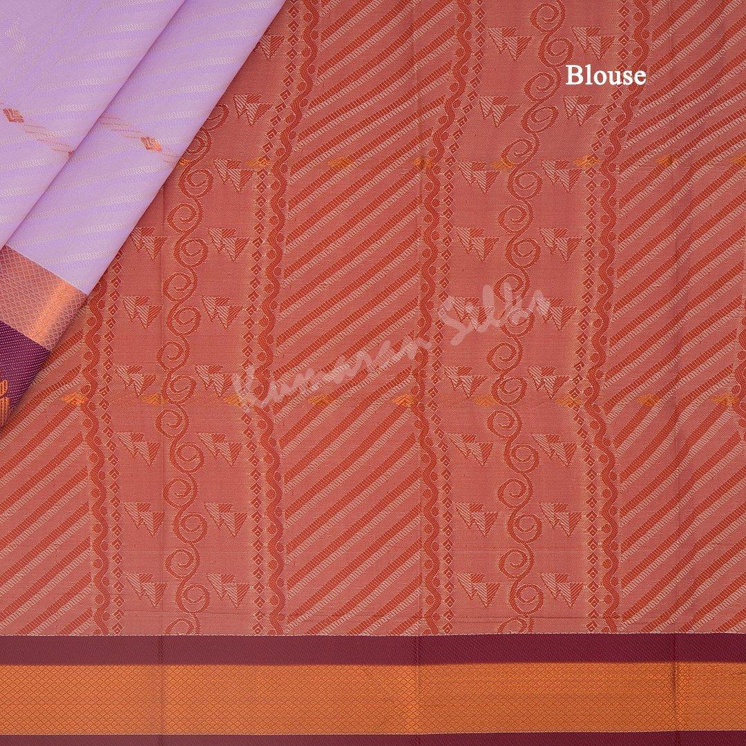 Art Silk Lavender Thread Embossed Saree - Kumaran Silks