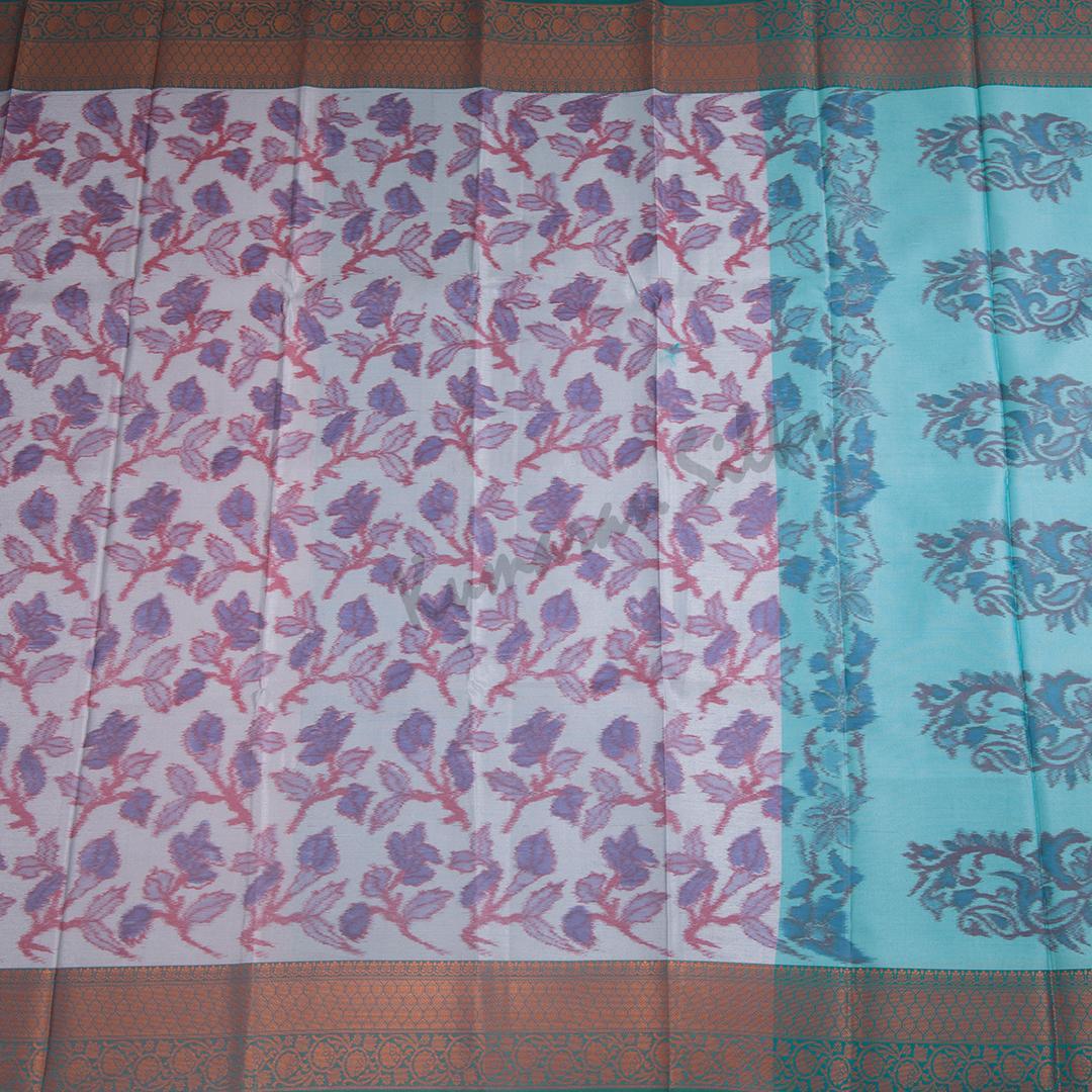 Semi Soft Silk Grey Printed Saree