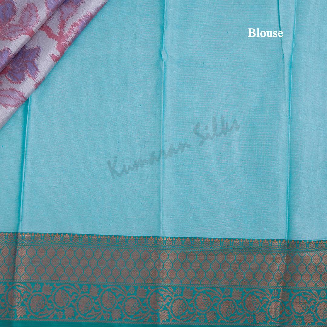 Semi Soft Silk Grey Printed Saree