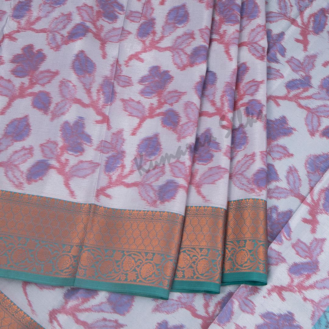 Semi Soft Silk Grey Printed Saree