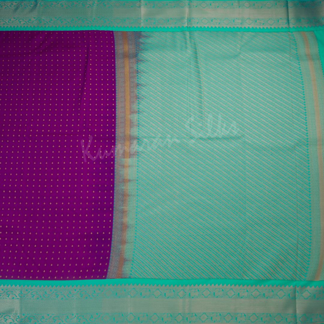 Semi Silk Purple Zari Worked Saree