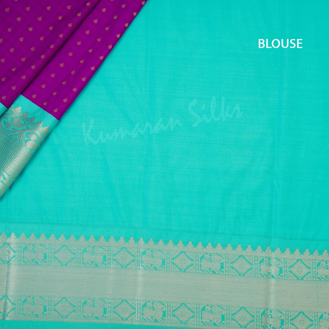 Semi Silk Purple Zari Worked Saree