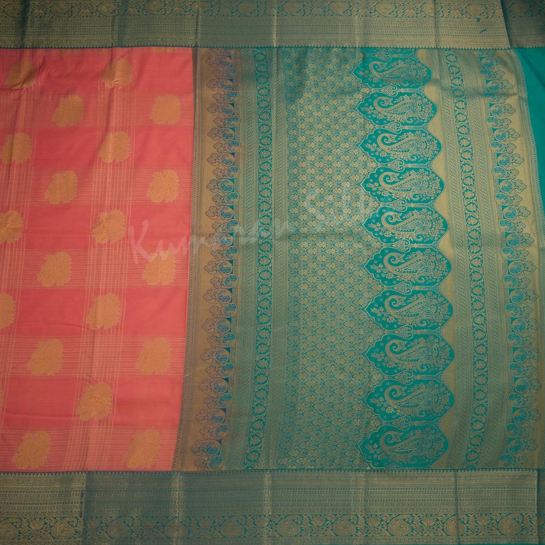 Semi Silk Rose Pink Zari Worked Saree