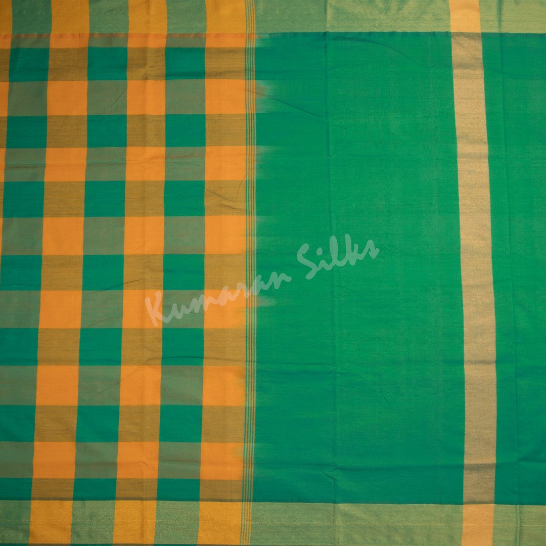 Semi Silk Cotton Multi Colour Checked Saree - Kumaran Silks