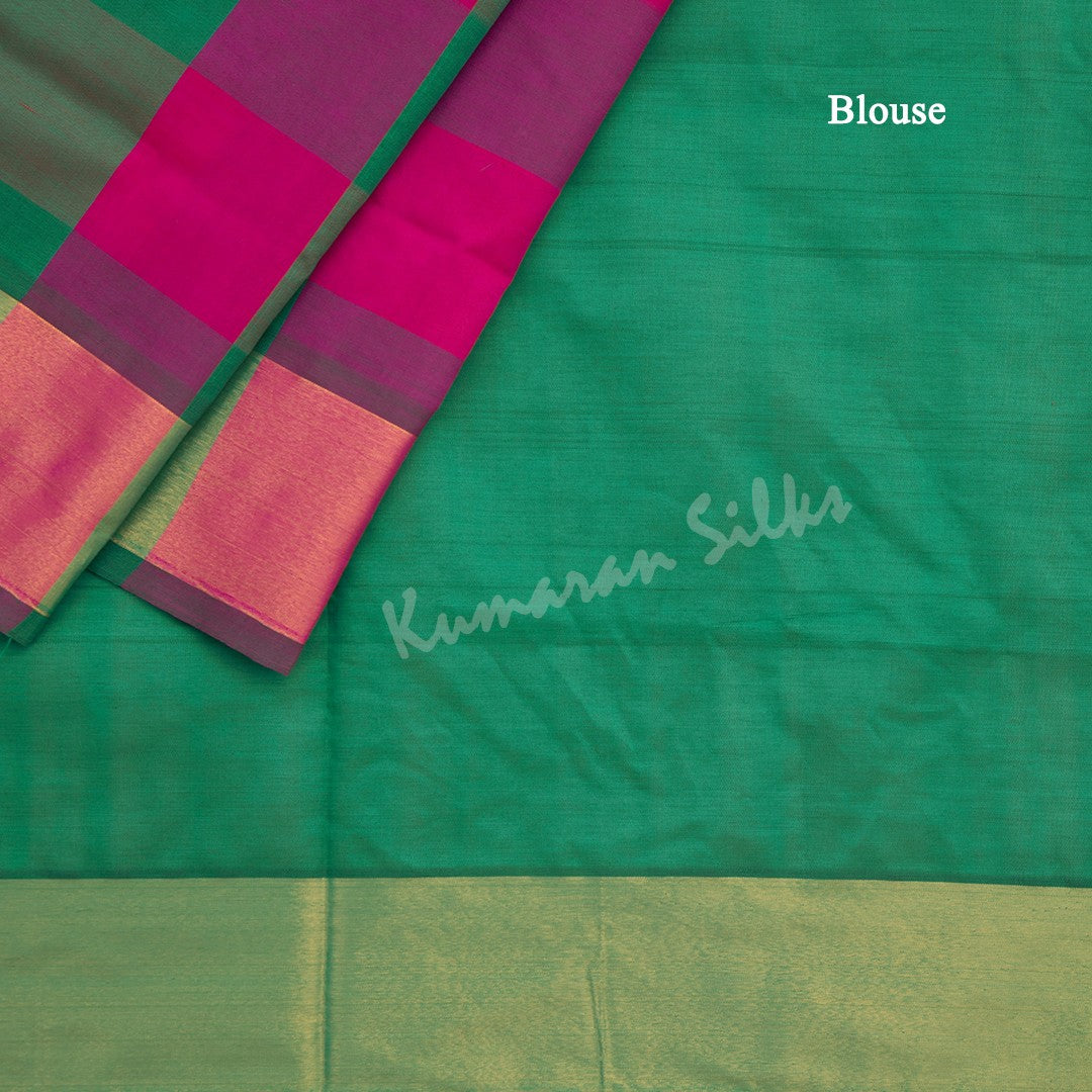 Semi Silk Cotton Multi Colour Checked Saree 03 - Kumaran Silks