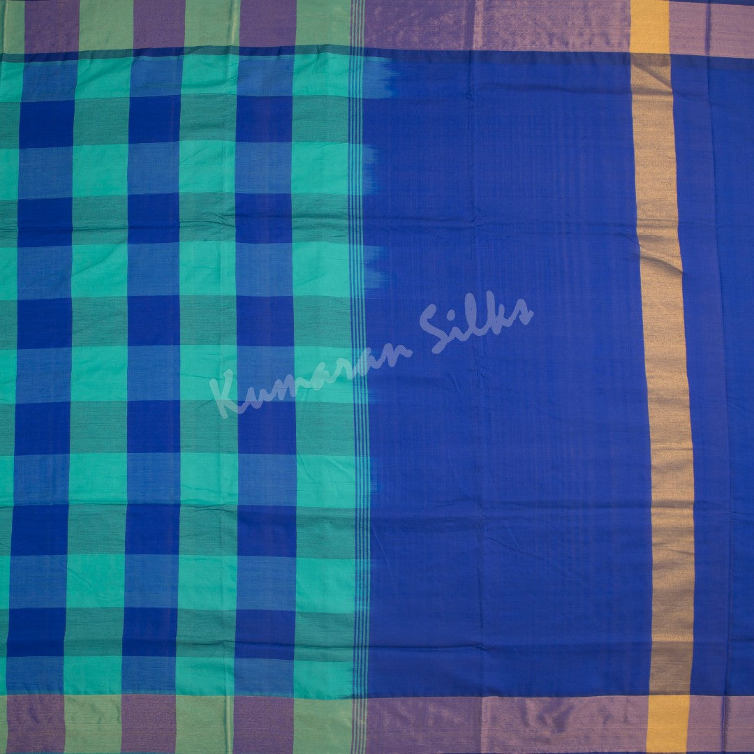 Semi Silk Cotton Multi Colour Checked Saree 04 - Kumaran Silks