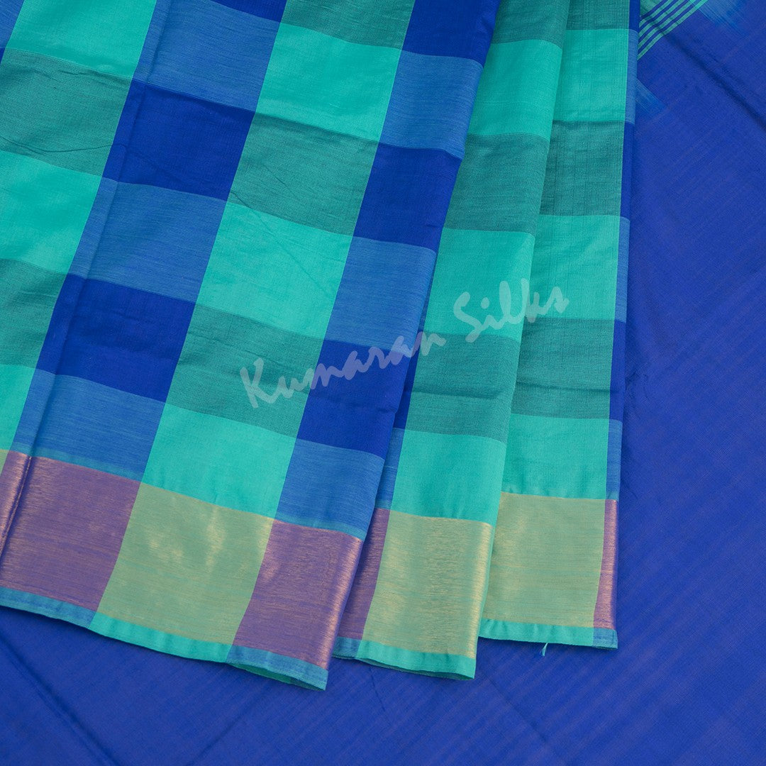 Semi Silk Cotton Multi Colour Checked Saree 04 - Kumaran Silks