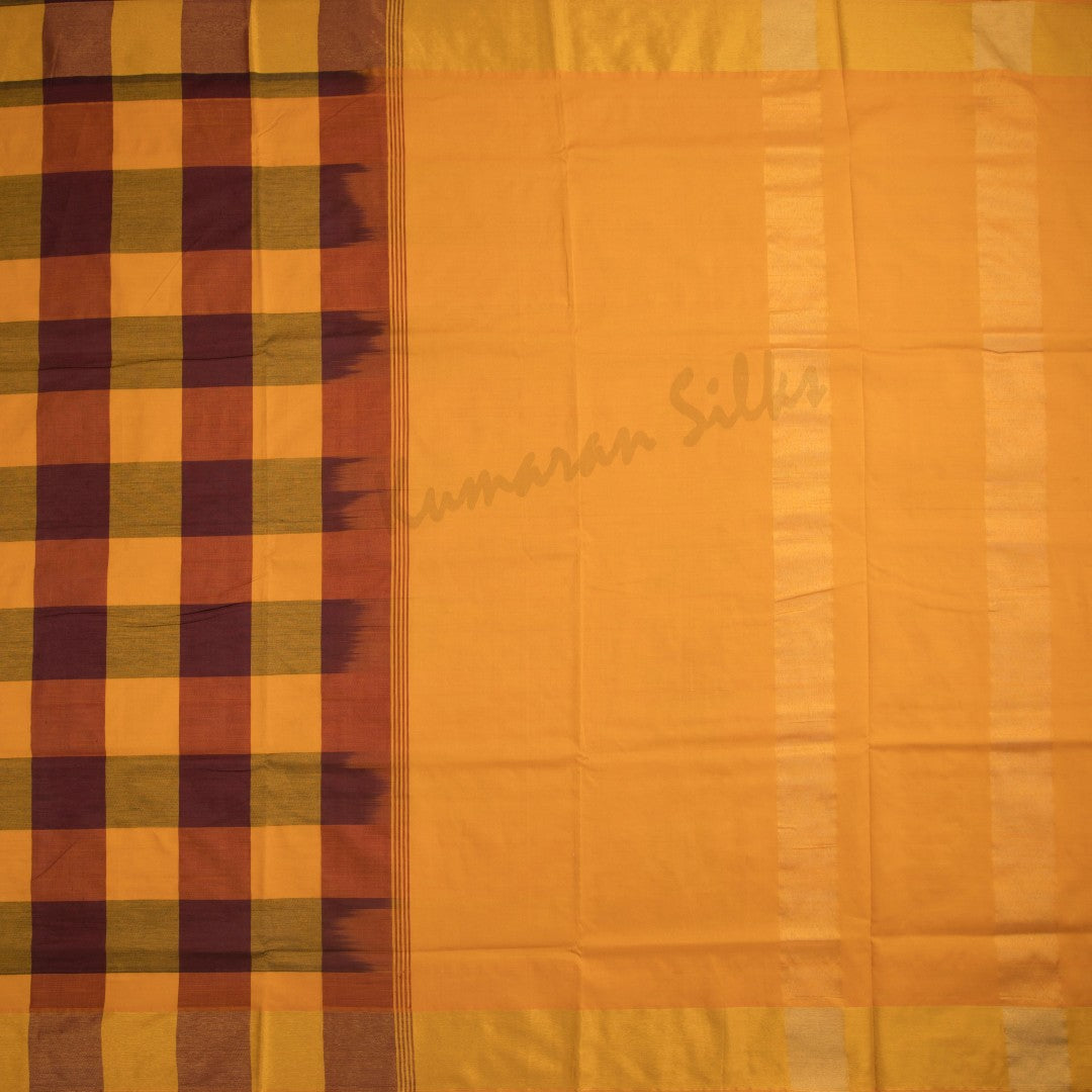 Semi Silk Cotton Multi Colour Checked Saree 05 - Kumaran Silks