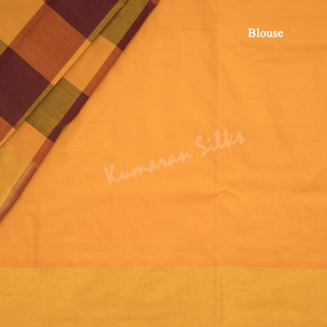 Semi Silk Cotton Multi Colour Checked Saree 05 - Kumaran Silks