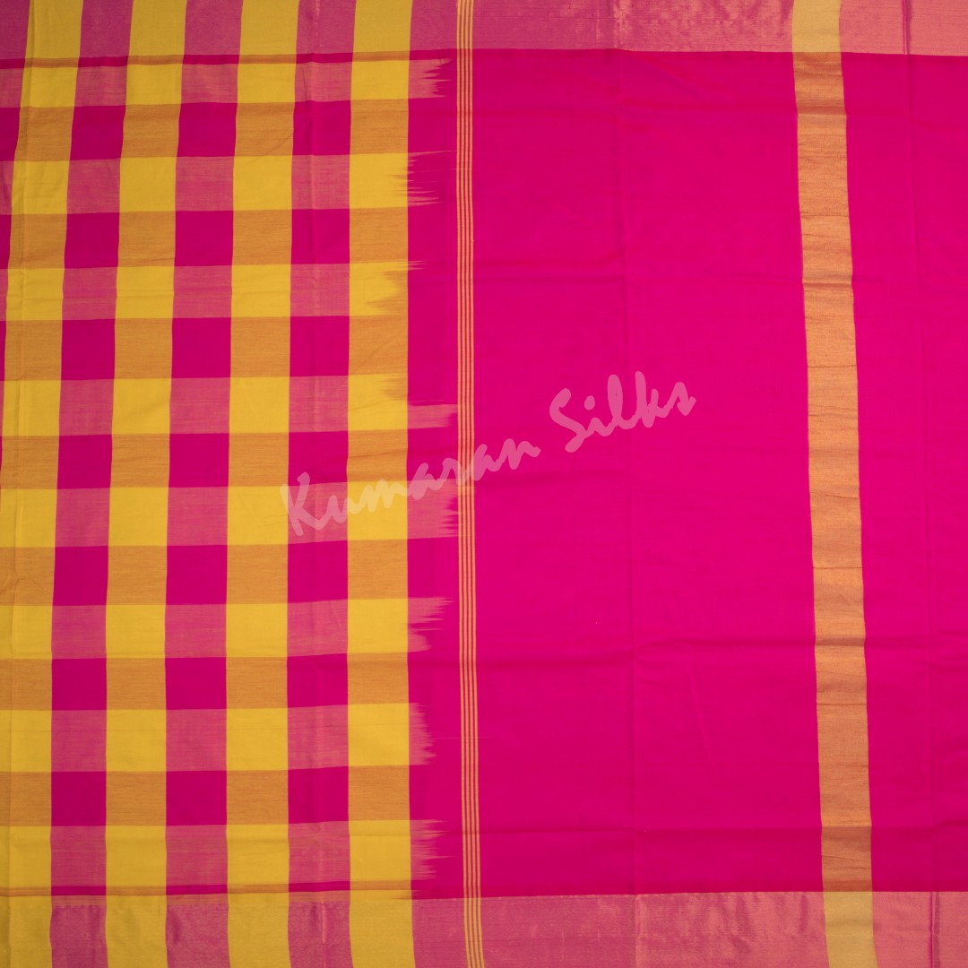 Semi Silk Cotton Multi Colour Checked Saree 06 - Kumaran Silks