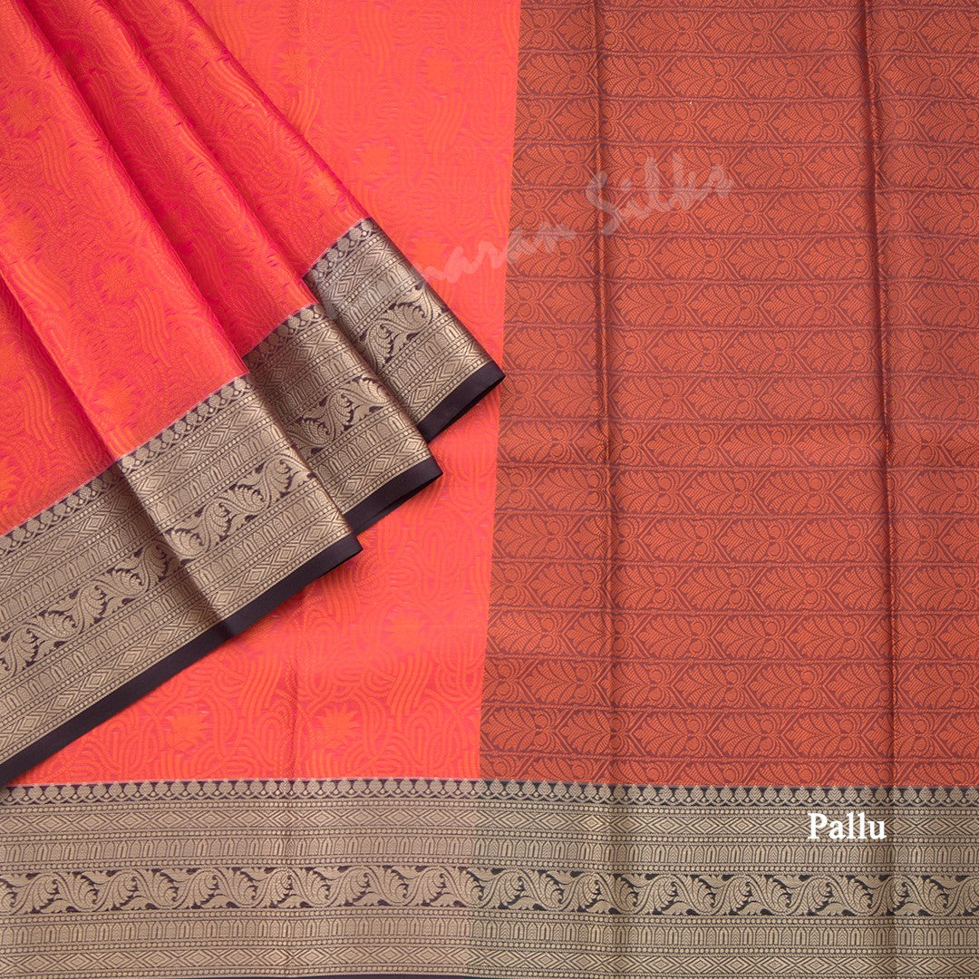 Ranvi Silk Reddish Pink Saree