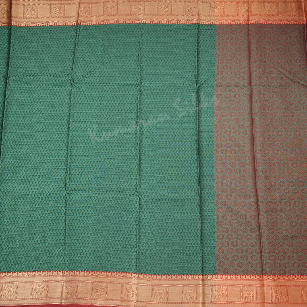 Ranvi Silk Dark Green Saree