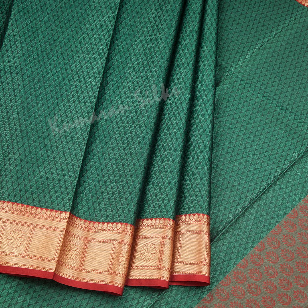 Ranvi Silk Dark Green Saree